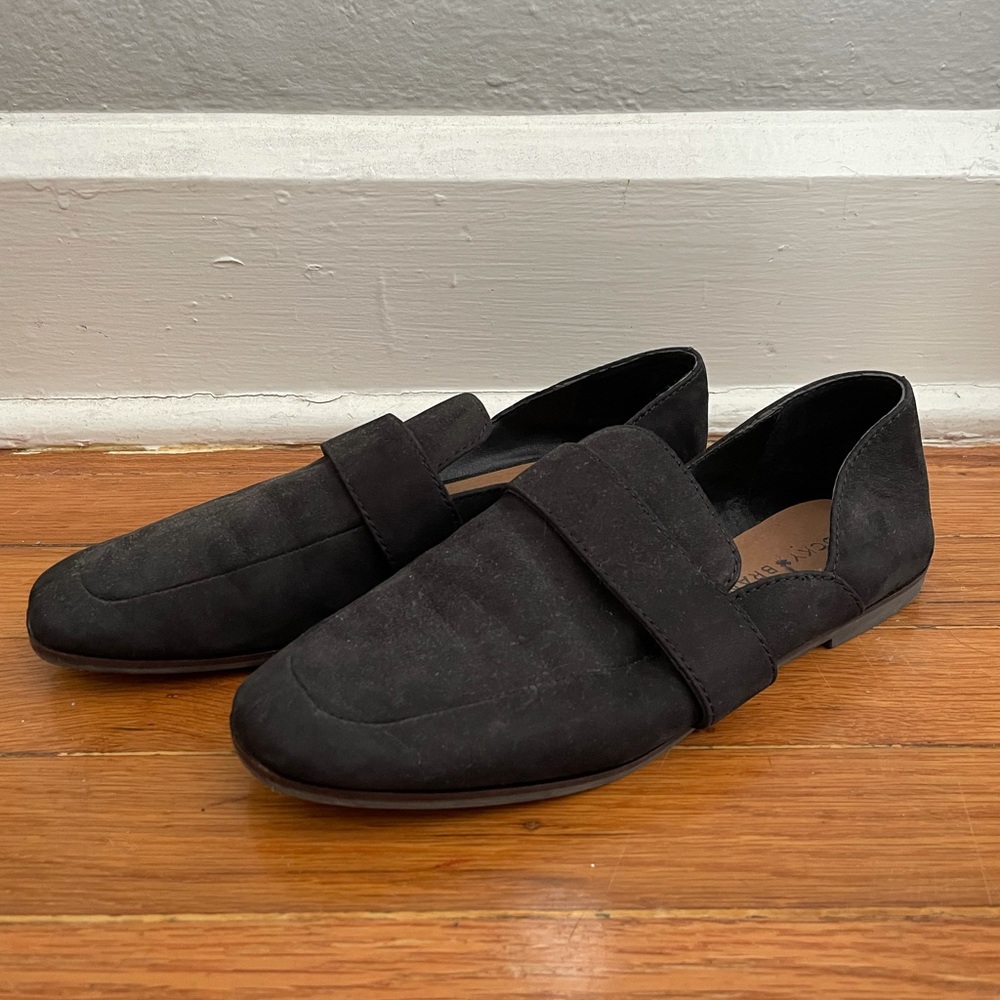 Lucky Brand Black Suede Loafers